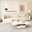 Table basse moderne avec plateau en pierre frittée Modern Butterfly