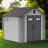 8x8FT Resin Outdoor Storage Shed with Lockable Door, Windows & Vents, Waterproof