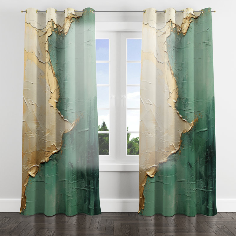 Auralia - Rideau à œillets moderne - Velours obscurcissant - 1 panneau, l 52 po x L 108 po, Œillets dorés