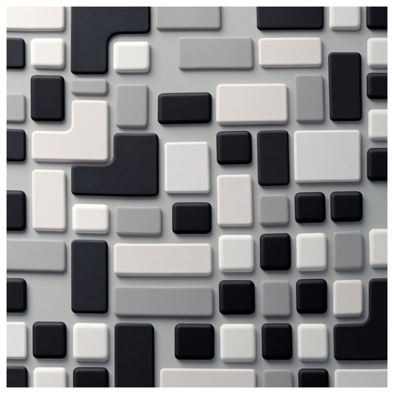 Geometric Block Pattern Double Sided Throw Pillows, 18 x 18 inches