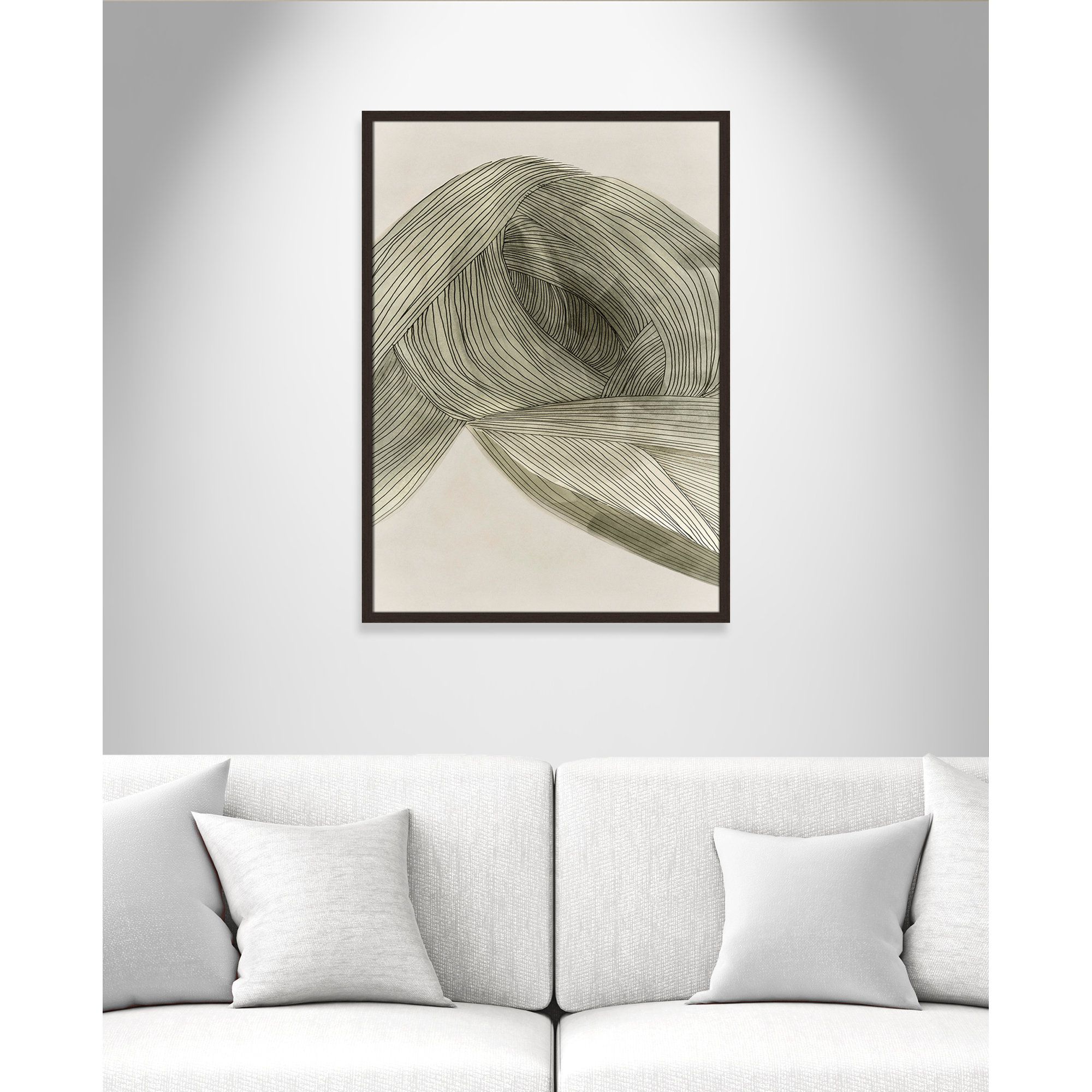 Dreaming In Pastel I, 35.5" H x 25.5" W x 0.75" D, Walnut