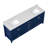 Aura 84'' Fully Assembled Double Bathroom Vanity With Engineered Marble Top and Backsplash-1975647480-1975647474