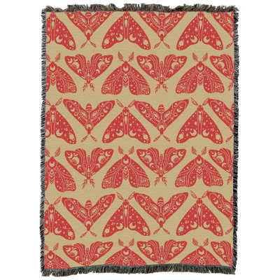 Jeté en coton Pure Country Weavers Celestial Moth - 72 x 54