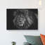 Lion With Piercing Eyes - Wrapped Canvas-56633678