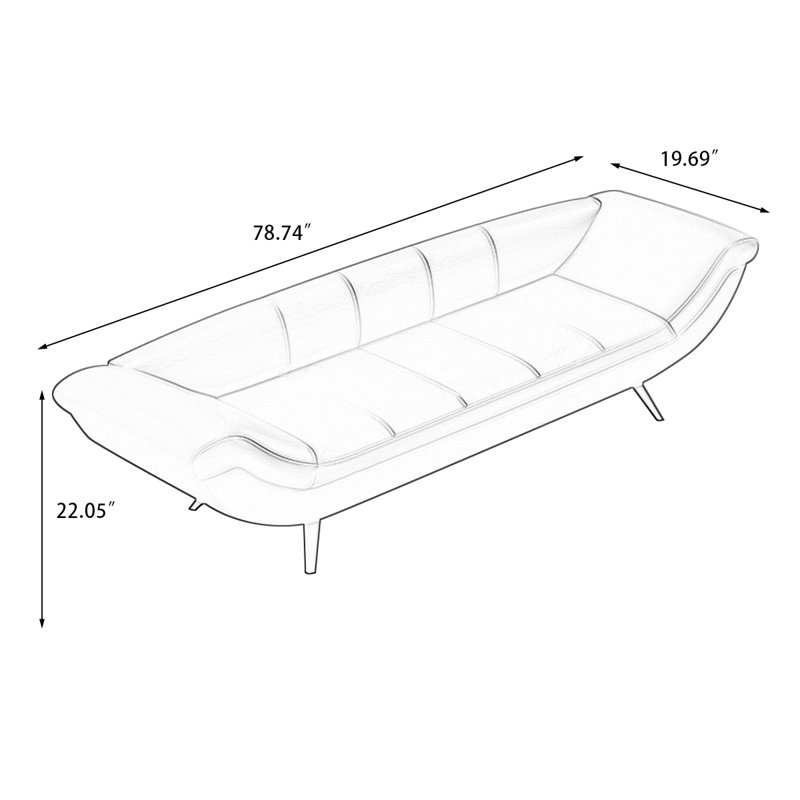 Banc en cuir gris de style moderne pour chambre et vestibule gris, Gris foncé