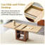 Ensemble de table de salle à manger extensible avec design moderne et rangement pour la maison