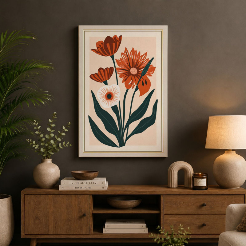 Studies Botanical - Wrapped Canvas, 30x20 - 76.2 x 50.8 cm, Sage Border