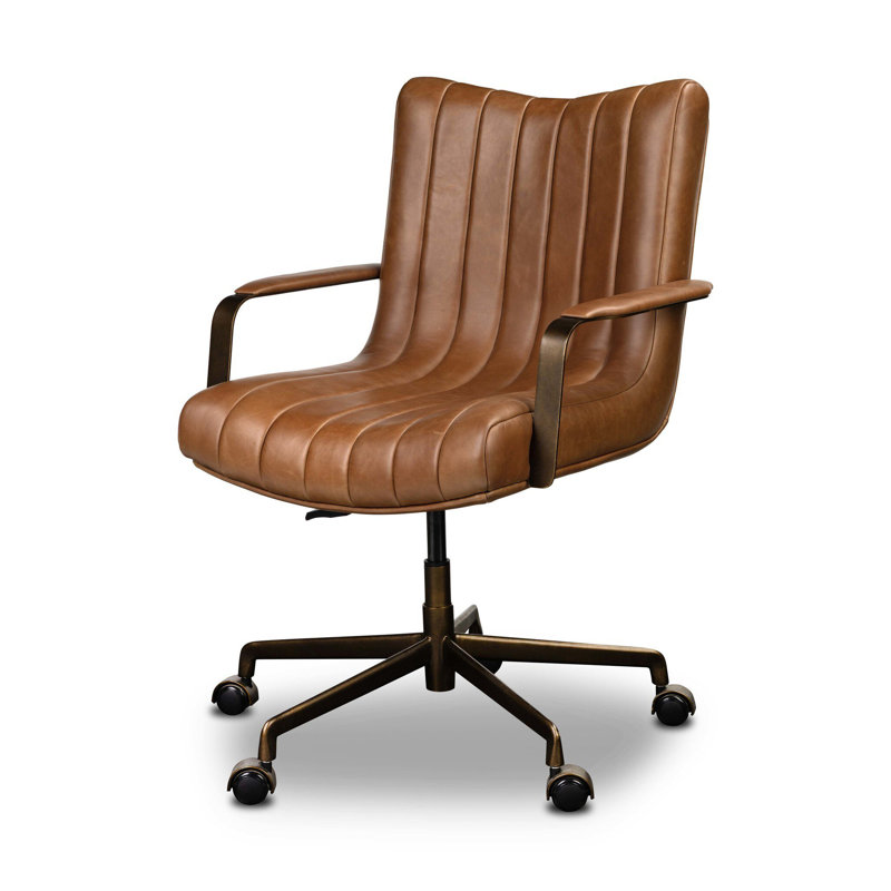 Lemmy Leather Swivel Task Chair
