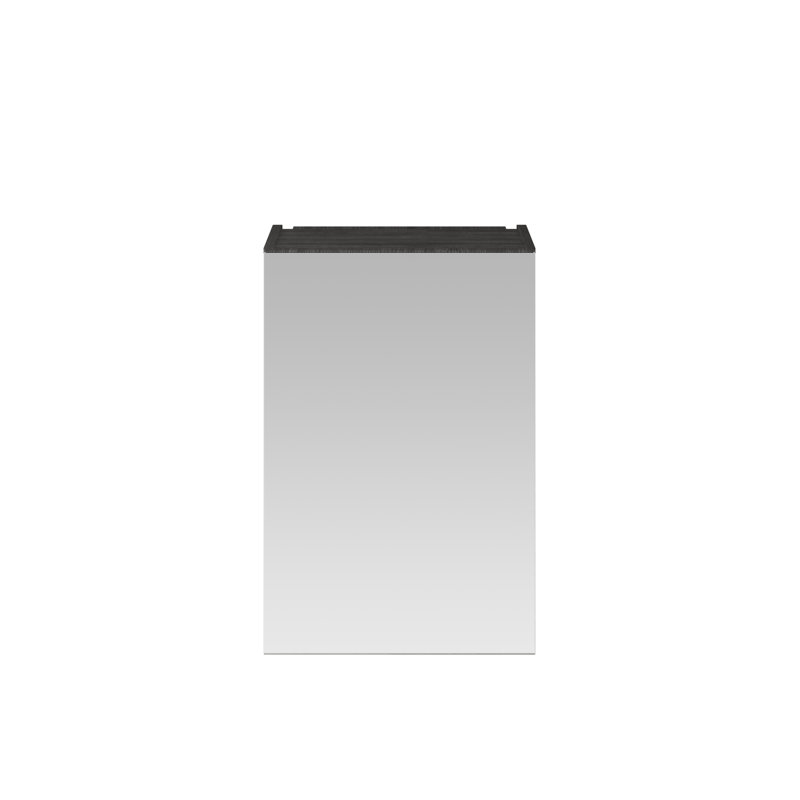 Fusion 450mm W 715mm H Surface Framed Medicine Cabinet Mirror 1 Adjustable, Hacienda Black