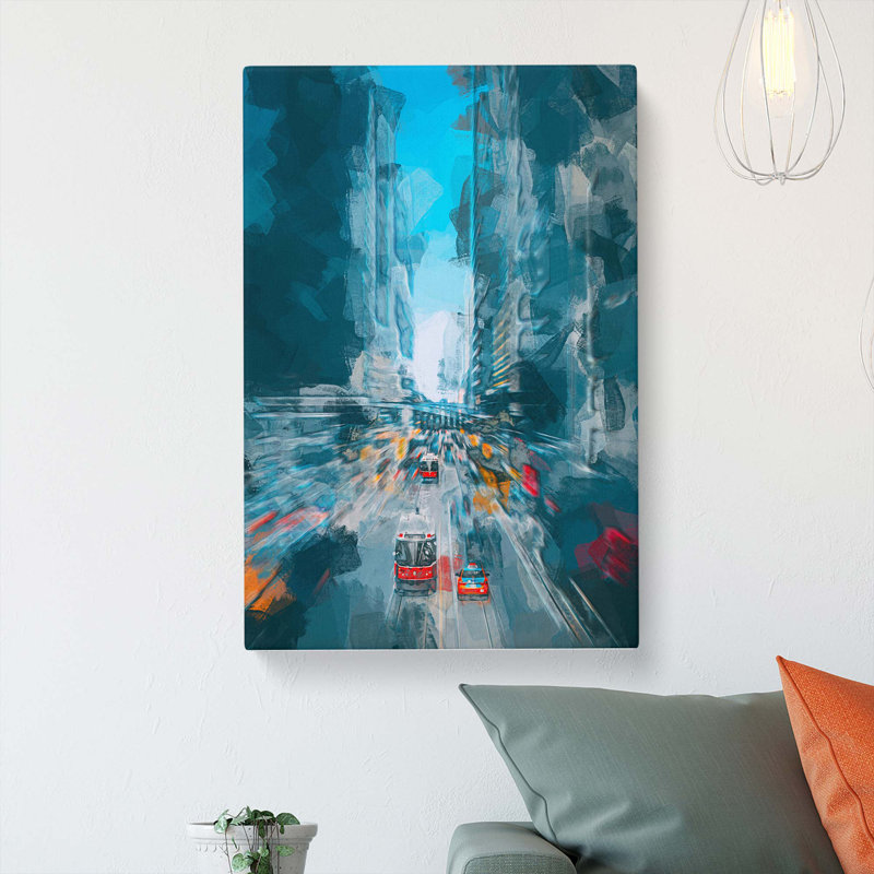 Toronto In Canada In Abstract - Wrapped Canvas Print, 91cm H x 60cm W x 3cm D