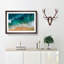 Beach in Honolulu Hawaii in Abstract - Picture Frame Graphic Art Print-55683746-55683750