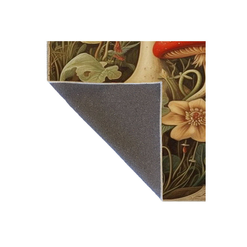 Tapis décoratif lavable à la machine, Sous-tapis carré 3 pi 3 po inclus