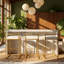 Upholstered Counter Stool with Steel Frame