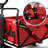 Folding Beach Wagon Cart with Big Wheels, 330 Pound Fordable Capacity Utility Camping Outdoor-131286086-131286087