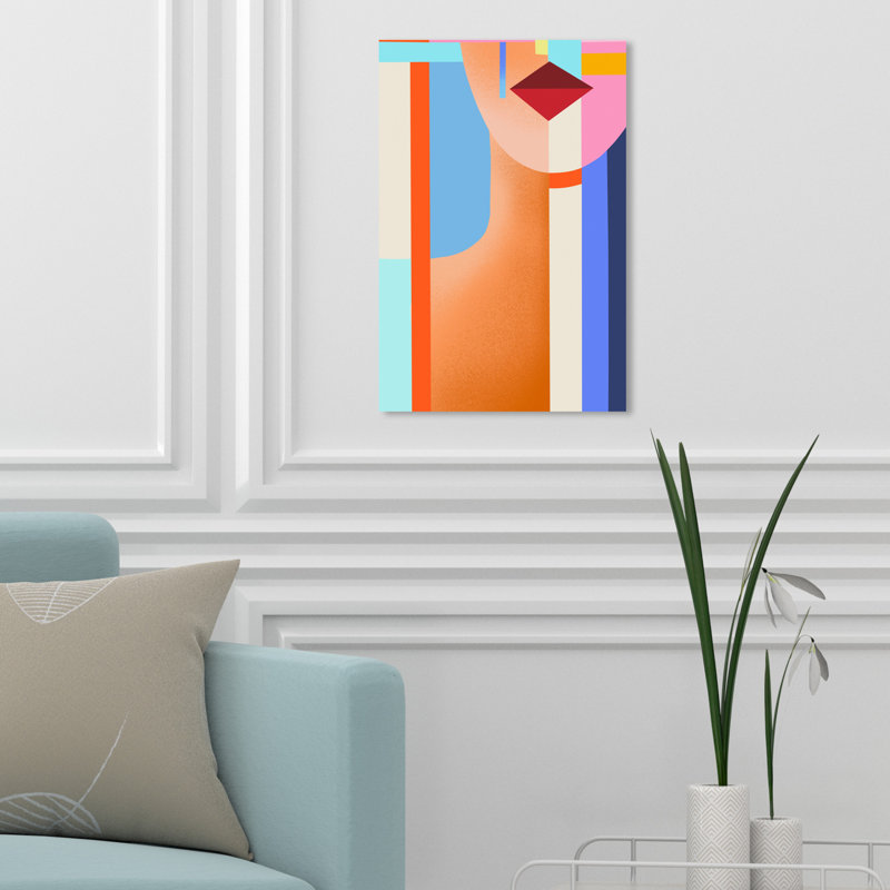 Abstract Shaped Lady III Print, Wrapped Canvas, 54" H x 36" W