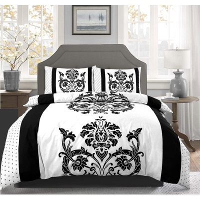 NZ Cotton Blend Floral Duvet Cover Set with Pillowcases