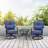 Jasmeet 2 - Person Metal Patio Dining Set with Square Table
