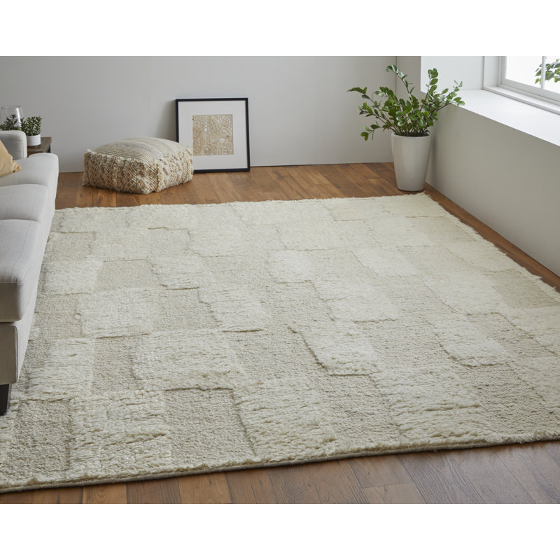 Tapis rectangulaire en laine Jalaycia, Rectangle 9 pi 6 po x 13 pi 6 po