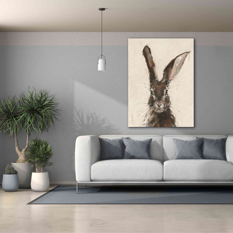«Tyrinia European Hare II On Canvas» par Ethan Harper, reproduction, H 54 po x l 40 po x P 1,5 po