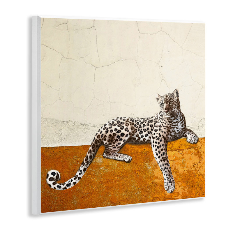«Leopard Wildlife», art mural géométrique par Karen Smith