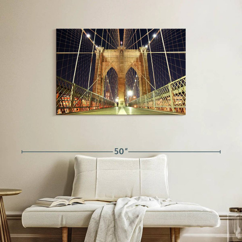 Lilie Illuminated Brooklyn Bridge, 26" H x 39" W
