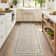 Washable Living Room Rug Floral Bordered Area Rugs Soft Thin Indoor Carpet for Bedroom Modern Throw Aesthetic Mat Non Slip Stain Resistant Carpet for Dining Room Office
