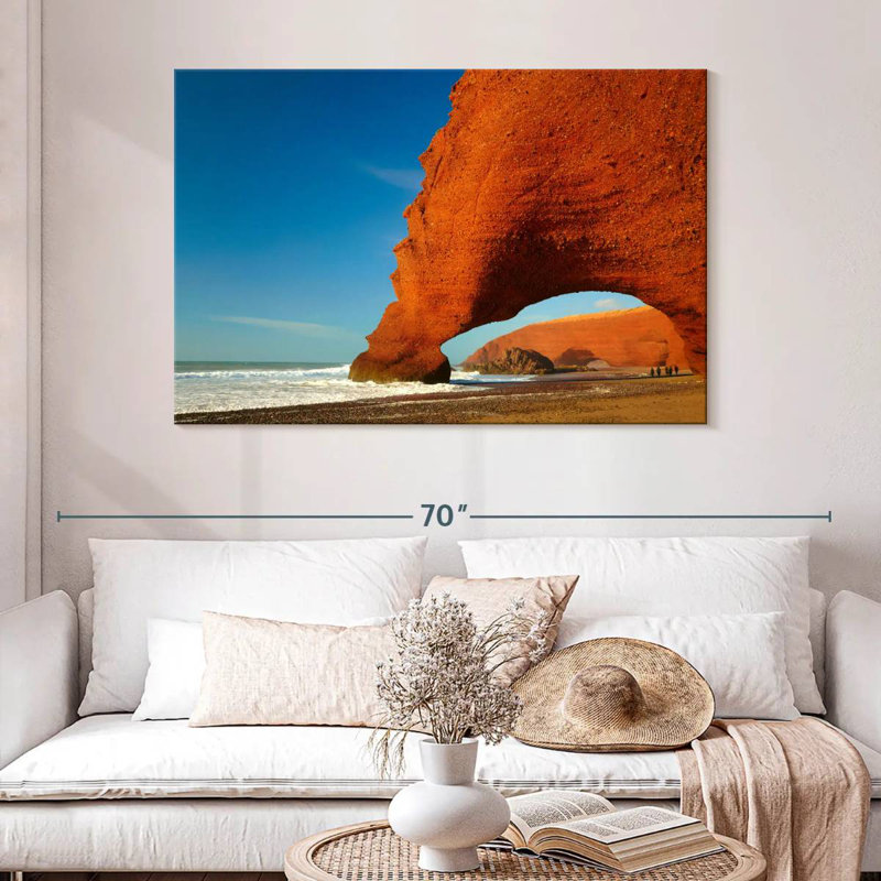 Gillard Moroccan Red Arch Beach, 32" H x 48" W