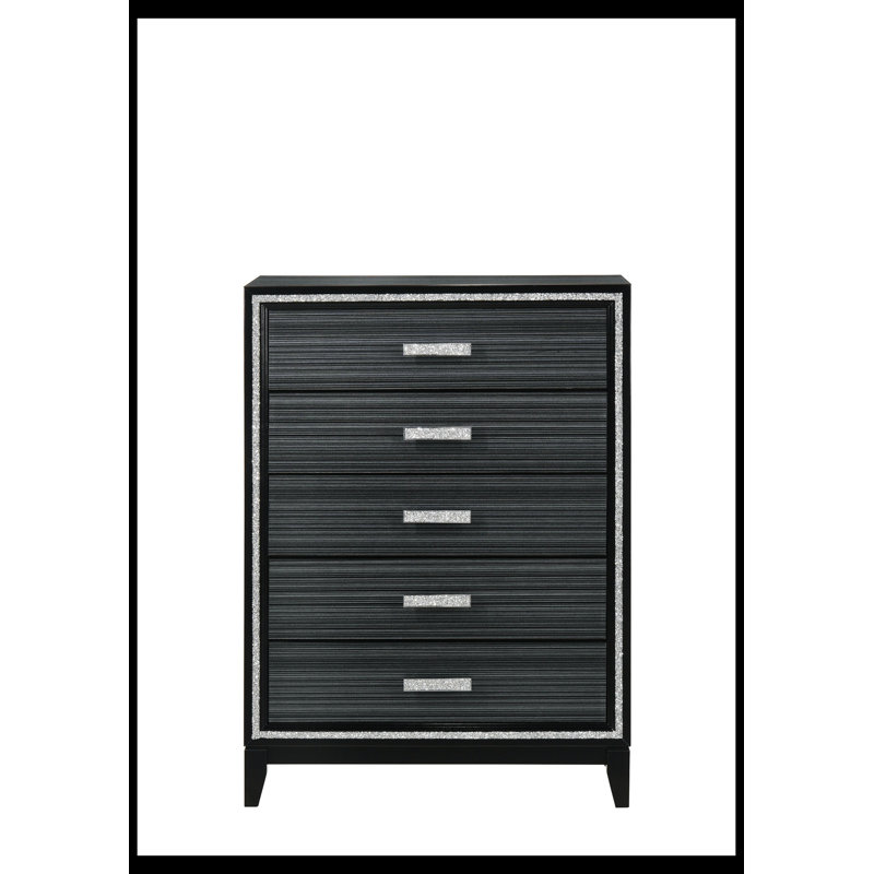 Commode d'appoint Jemir, Noir