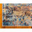 Tapis rouge brique à motif abstrait Elleker-23394039