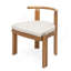 Ensemble de salle à manger 7 pièces, 1 table de salle à manger et 6 chaises de salle à manger sans accoudoirs pour l'extérieur