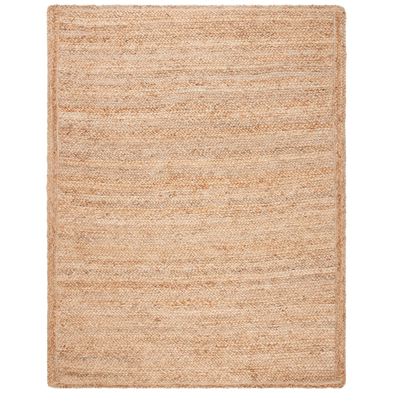 Tapis en jute tissé à la main Weinman, Rectangle 2 pi 3 po x 4 pi