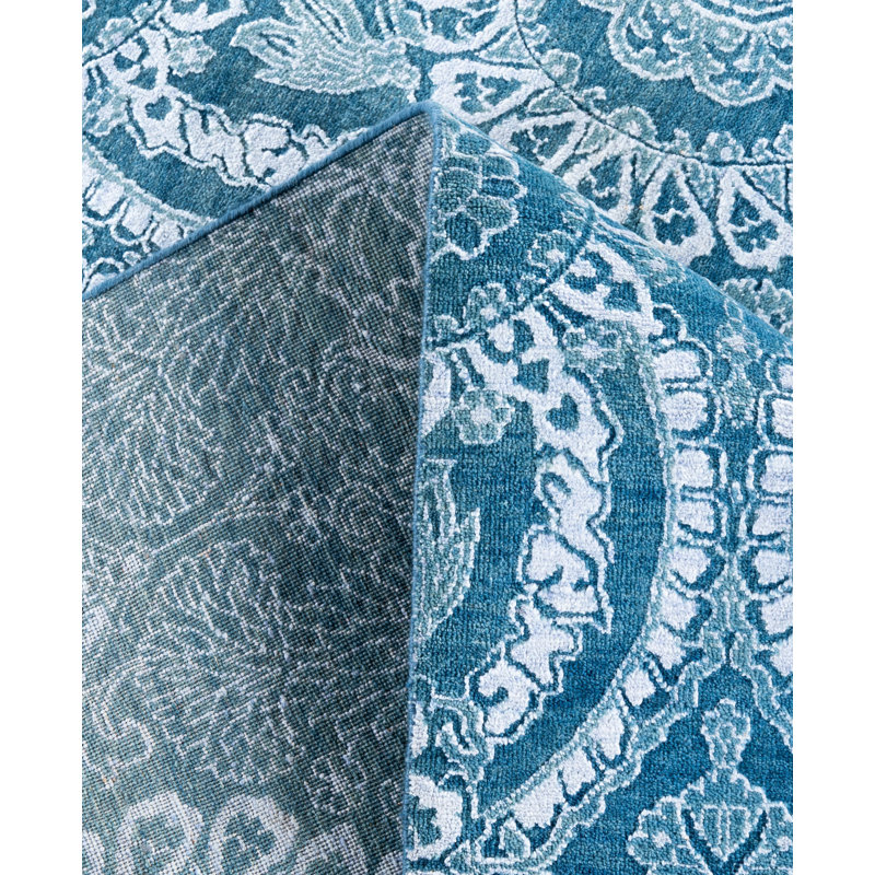 Overdyed One-of-a-Kind 9' x 12'2" Hand Knotted Area Rug