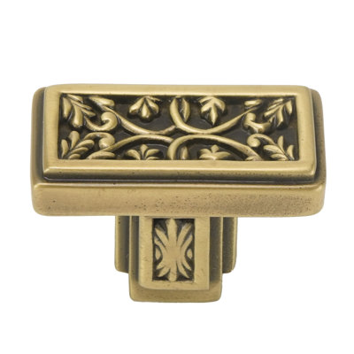 Edgar Berebi Urban Metro Elysees knob in burnished brass plate