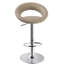 Larry Swivel Upholstered and Faux Leather Adjustable Height Bar Stool-31171879