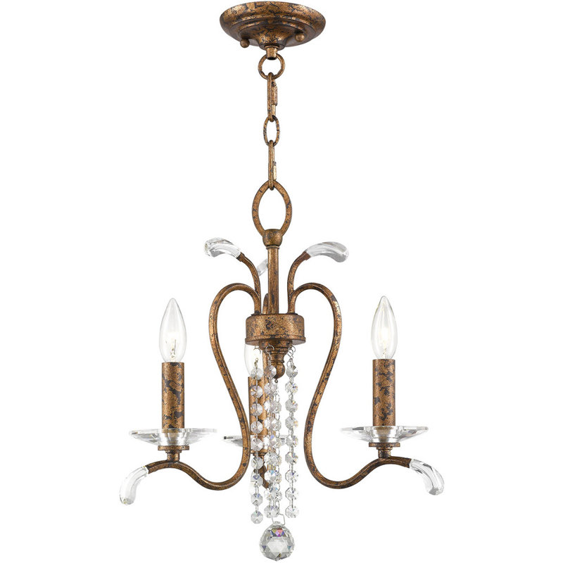 3 - Light Steel Chandelier
