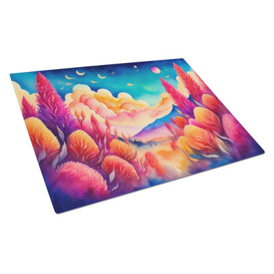 Celosia in Colour Glass Cutting Board Large