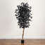 Ficus artificiel noir d'Halloween avec tronc naturel-1771744910