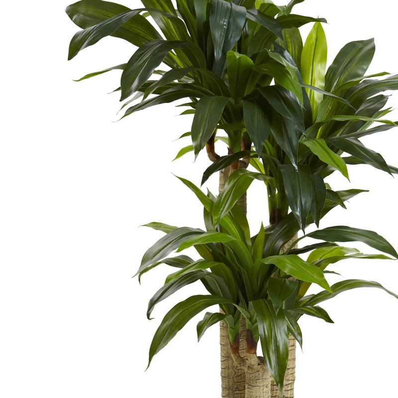 Plante de feuillage artificiel 43" dans un vase décoratif, 54"