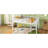 Twin Loft Bed With , White Rubber Wood, Low Height Design For Easy Access And , Strengthened Slats Platform Bed, Constructed From Ample Under Space Organization, Firmly Secured-1300978118