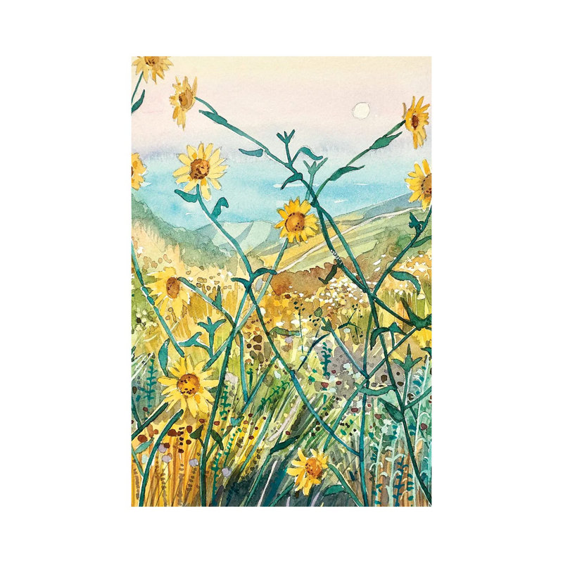 Daisies 1 Piece Wrapped Canvas Painting, 20.32 cm H x 30.48 cm W