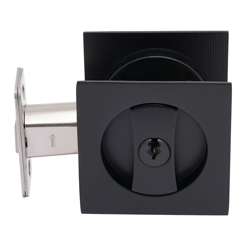 Serrure carrée d'intimité pour porte coulissante