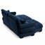 Canapé moderne avec repose-pieds en velours l 93,7 po x P 61,8 po x H 35 po Modern