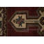 Tapis unique en laine noué à la main rouge Mazlaghan des années 1980 de 4 pi 6 po x 6 pi 8 po