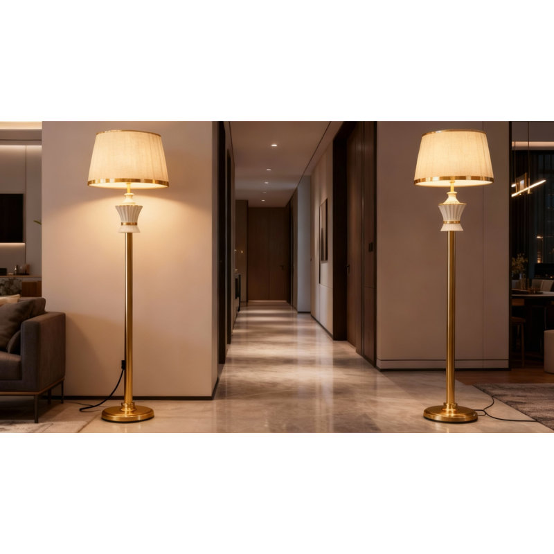 Lampe sur pied à colonne Classic Grace