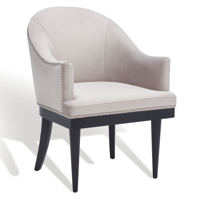 Maynard Upholstered Arm Chair, Almond