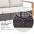 Allcot 75 " W Straight Powder Coated Steel Patio Sofa with Cushions-1366331584-1366331585