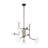 9-light Led  Glass Sputnik Chandelier