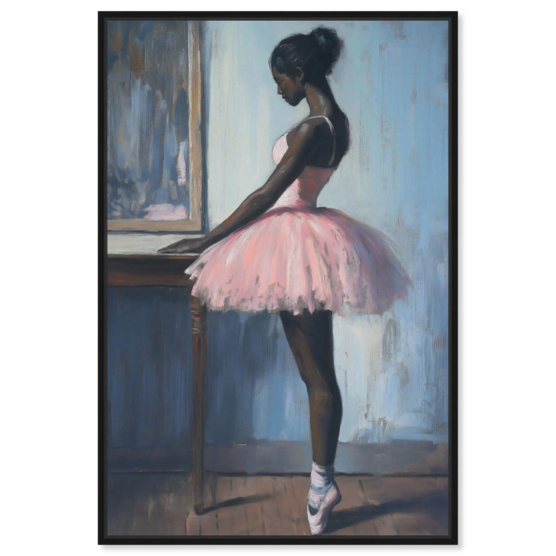 «Black I-Rose Beauty I», toile rétro par Art Remedy, H 37 po x l 25 po, Cadre noir