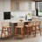 Rattan Counter Stool With Solid Wood Frame-858168122