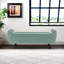 Banc de rangement en cuir végétalien pour lit très grand l 55 po Shaneta-1404413198